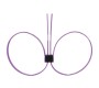 DISPOSABLE OUCH! ZIP TIE CUFFS EXTENDED PURPLE