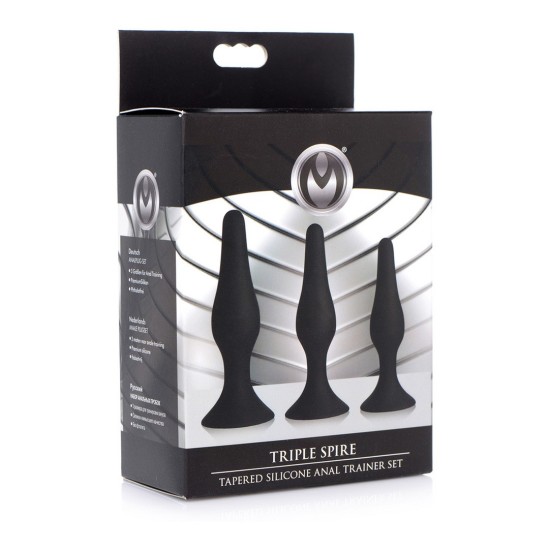 Xr - Masterseries 3 X KOMPLEKTS ANĀLĀS KOPŠU TRENIŅA SILIKONA MELNS