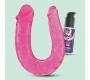 Crushious DEEP DIVER DUBULTAIS DILDO AR ANĀLO LUBRIKANTU 50 ml ROZĀ