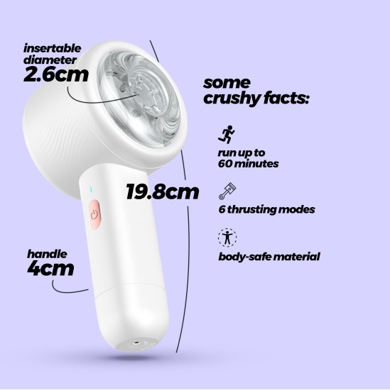 Crushious MAGNĒTA UZLĀDĒJAMS MASTURBATĀTORS