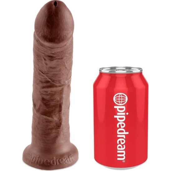 King Cock HARNESS WITH REALISTIC PENIS BROWN 20.3 CM