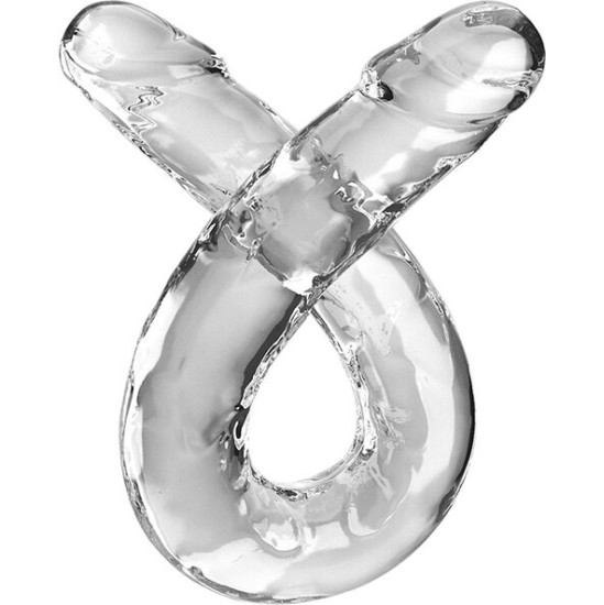 King Cock DOUBLE TROUBLE DOUBLE DILDO 46 CM CLEAR