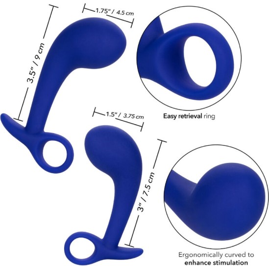 Calexotics ADMIRAL SET 2 ANAL PLUG BLUE