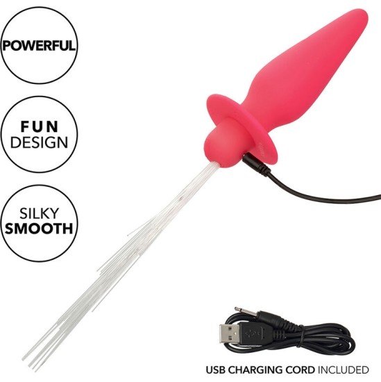 Calexotics SOUTHERN LIGHTS LIGHT UP ANAL PLUG 10 VIBRATIONS SILICONE PINK