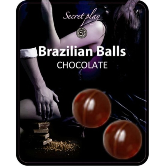 Secretplay Cosmetic SECRETPLAY - 2 BRAZILIAN BALLS CHOCOLAT