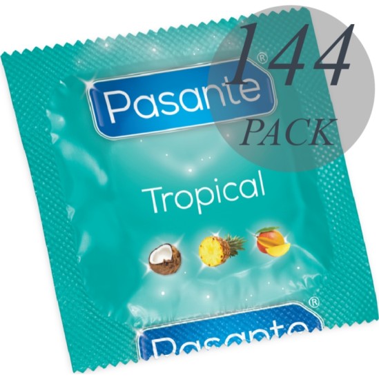 Pasante CONDOMS TROPICAL FLAVORS 144 UNITS