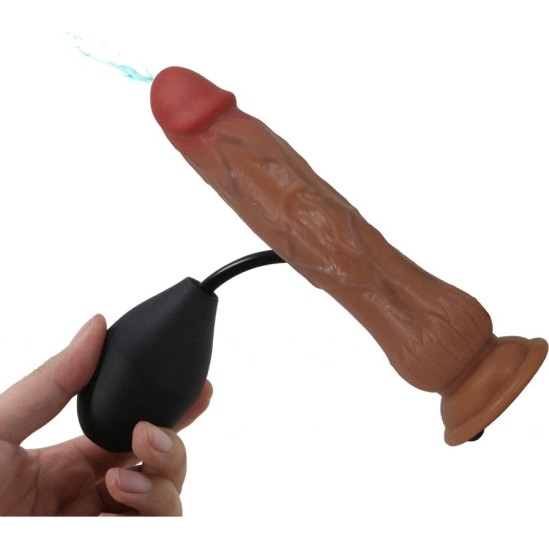 Pretty Love KYTON UNIVERSAL HARNESS BRIEFS WITH SQUIRTING DILDO 19 CM MULATO