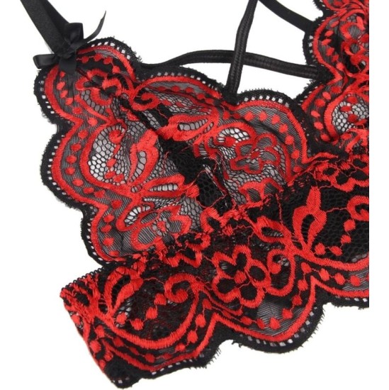 Subblime Sets SUBBLIME - SET TWO PIECES SET LACE TOP AND PANTIES S/M