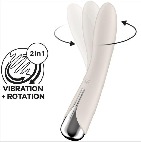 Satisfyer Vibrator SATISFYER - SPINNING VIBE 1 G-SPOT BEIGE ROTATOR VIBRATOR