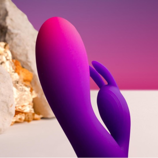 Rocks-Off ROCKS- OFF - GLO- GIRL PURPLE RABBIT VIBRATOR