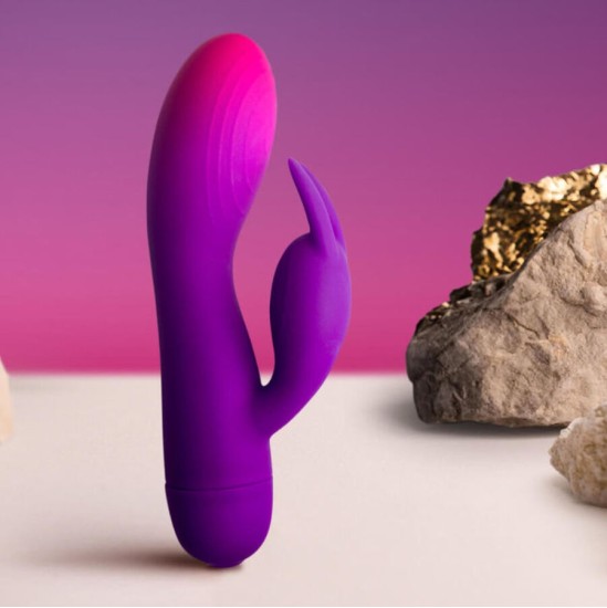 Rocks-Off ROCKS- OFF - GLO- GIRL PURPLE RABBIT VIBRATOR