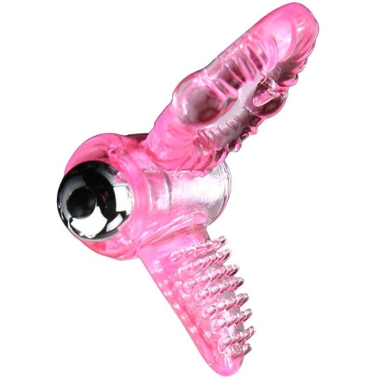 Baile For Him BAILE - SWEET ABS 10 RHYTHMS RING PINK VIBRATOR PENIS RING