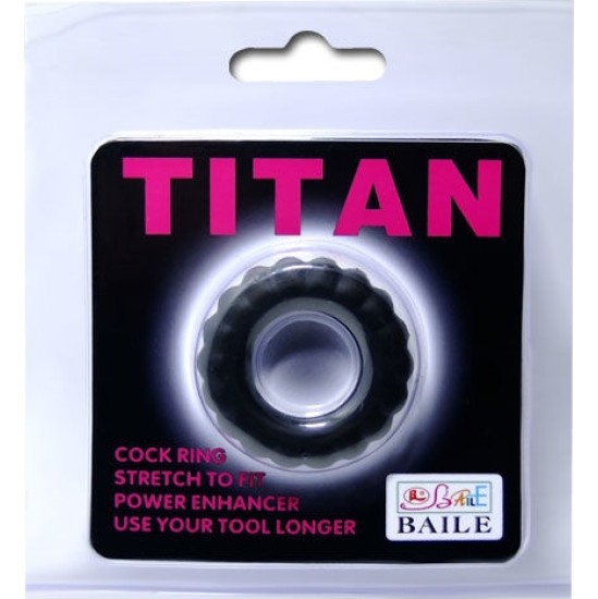 Baile For Him BAILE - TITAN COCKRING BLACK 2 CM