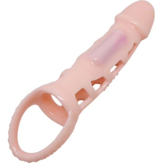 Pretty Love Male PRETTY LOVE - HARRISON PENIS EXTENDER COVER WITH VIBRATION AND STRAP 13.5 CM