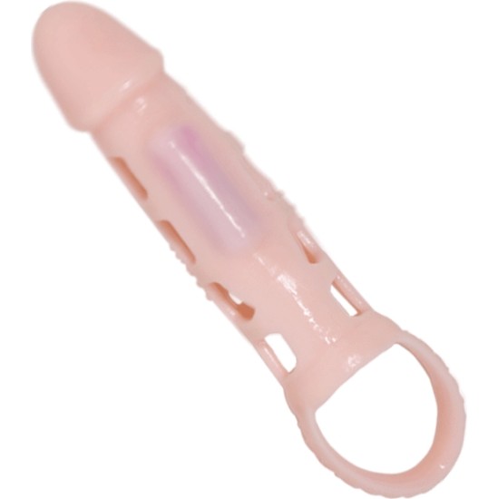 Pretty Love Male PRETTY LOVE - HARRISON PENIS EXTENDER COVER WITH VIBRATION AND STRAP 13.5 CM