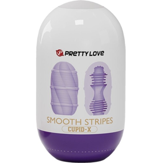 Pretty Love Male PRETTY LOVE - SMOOTH STRIPES CUPID MASTURBATOR EGG