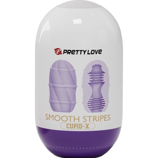 Pretty Love Male PRETTY LOVE - SMOOTH STRIPES CUPID MASTURBATOR EGG