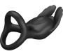 Pretty Love Male PRETTY LOVE - SILAS VIBRANT PENIS RING 7 VIBRATIONS BLACK SILICONE