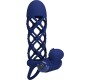 Pretty Love Male PRETTY LOVE - GIANN VIBRATOR RING WITH SILICONE SHEATH BLUE