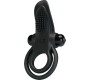 Pretty Love DOUBLE VIBRATING RING + CLITORIS STIMULATOR 10 VIBRATIONS BLACK