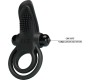 Pretty Love DOUBLE VIBRATING RING + CLITORIS STIMULATOR 10 VIBRATIONS BLACK
