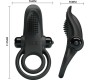Pretty Love DOUBLE VIBRATING RING + CLITORIS STIMULATOR 10 VIBRATIONS BLACK