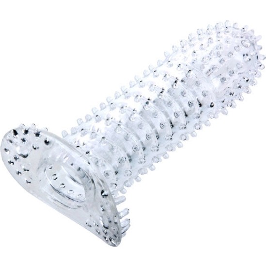 Baile For Him BAILE - PENIS SHEATH WITH STIMULATING POINTS PURPLE 14 CM