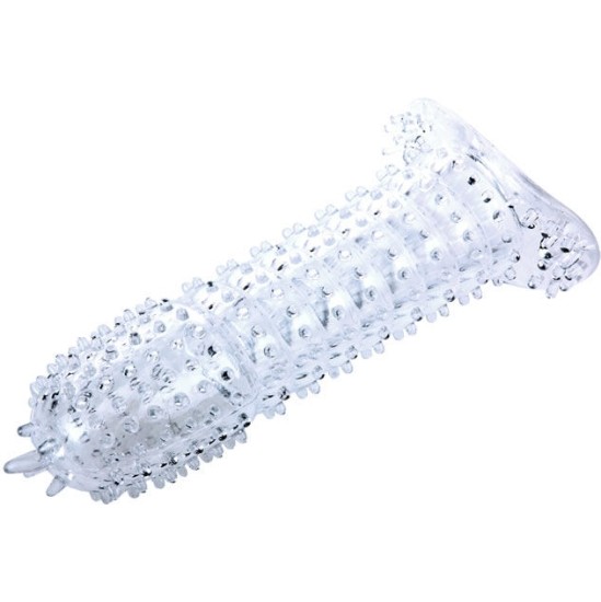 Baile For Him BAILE - PENIS SHEATH WITH STIMULATING POINTS PURPLE 14 CM