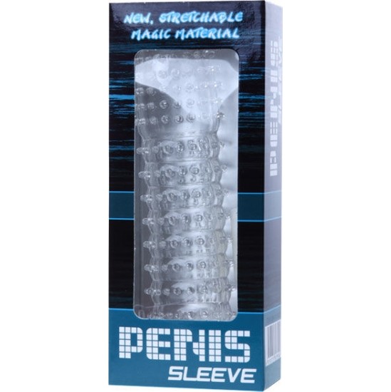 Baile For Him BAILE - PENIS SHEATH WITH STIMULATING POINTS PURPLE 14 CM