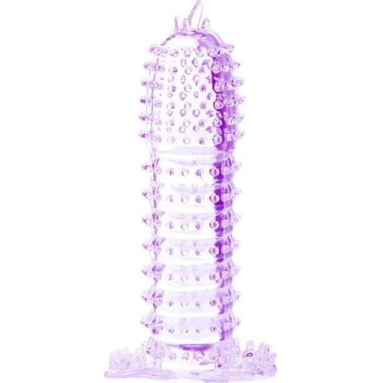 Baile For Him BAILE - PENIS SHEATH WITH STIMULATING POINTS PURPLE 14 CM