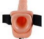 Fetish Fantasy Series SERIES 11 HOLLOW STRAP-ON VIBRATING WITH BALLS 27.9CM FLESH
