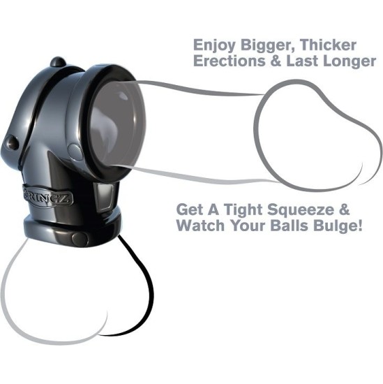 Fantasy C-Ringz Cock Pipe with Ball-Stretcher Black