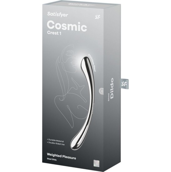 Satisfyer Dildo SATISFYER - COSMIC CREST 1 STAINLESS STEEL DOUBLE-ENDED DILDO
