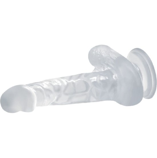 Baile Dildos BAILE - REALISTIC DILDO WITH SUCTION CUP AND TESTICLES 16.7 CM TRANSPARENT
