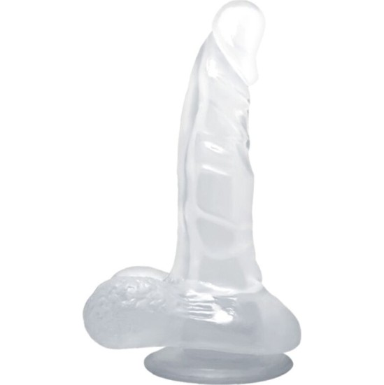 Baile Dildos BAILE - REALISTIC DILDO WITH SUCTION CUP AND TESTICLES 16.7 CM TRANSPARENT
