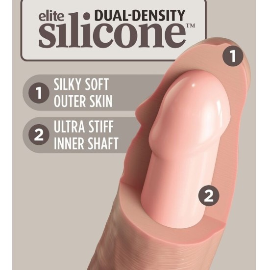 King Cock ELITE REALISTIC SILICONE DILDO 17.8 CM