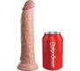 King Cock ELITE REALISTIC DILDO VIBRATOR & SILICONE REMOTE CONTROL 23 CM