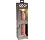 King Cock ELITE REALISTIC DILDO VIBRATOR & SILICONE REMOTE CONTROL 23 CM