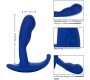 Calexotics ADMIRAL CURVED ANAL STIMULATOR & VIBRATOR BLUE