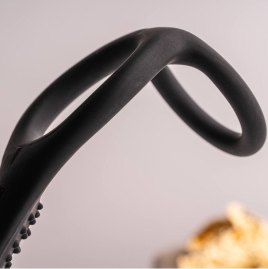 Rocks-Off RO-ZEN RRO ANAL PLUG WITH VIBRATING PENIS RING BLACK