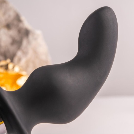 Rocks-Off RO-ZEN RRO ANAL PLUG WITH VIBRATING PENIS RING BLACK