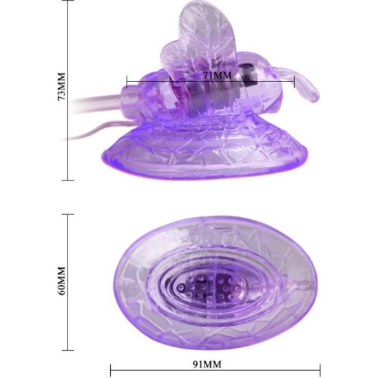 Baile Stimulating BAILE - LILAC CLITORIS STIMULATION VIBRATING BUTTERFLY