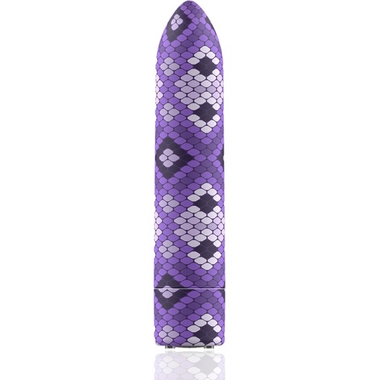 Custom Bullets RECHARGEABLE SNAKE PURPLE MAGNETIC BULLET 10 INTENSITIES