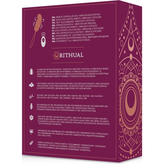 Rithual ESHA EGG REMOTE CONTROL SYSTEM ROTATION + VIBRATION