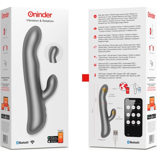 Oninder OSLO VIBRATION & ROTATION BLACK - FREE APP