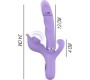 Intense Fun INTENSE - BILLIE MULTIFUNCTIONAL RECHARGEABLE SUCTION VIBRATOR WITH PURPLE PUSH BUTTON