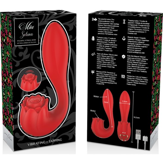 MIA SELENA STIMULATOR VIBRATING + TAPPING RED