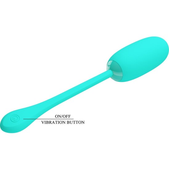 Pretty Love Smart PRETTY LOVE - JULIUS WATERPROOF-RECHARGEABLE VIBRATING EGG AQUA GREEN