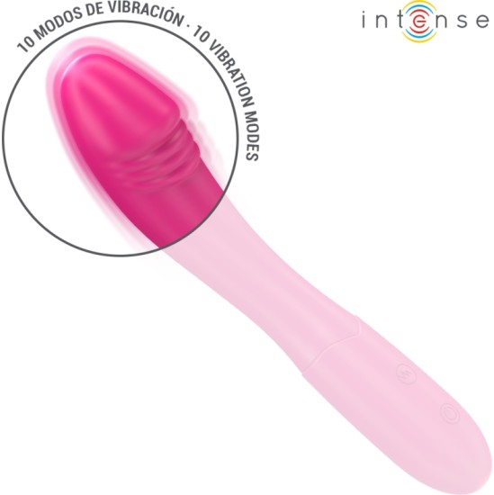 Intense Fun INTENSE - BELINDA VIBRATOR 19 CM FLEXIBLE 10 VIBRATIONS PINK
