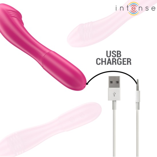 Intense Fun INTENSE - BELINDA VIBRATOR 19 CM FLEXIBLE 10 VIBRATIONS PINK